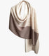 Knitted Cashmere Three-Tone Wrap